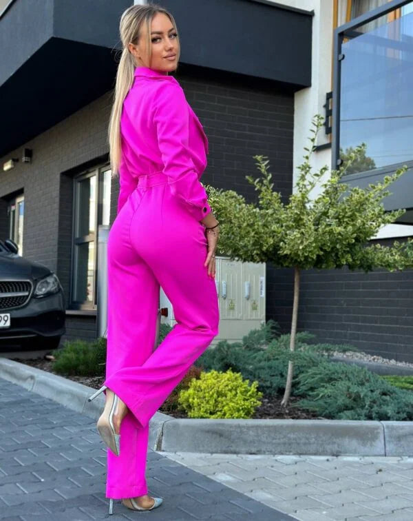 Jumpsuit with decorative snaps