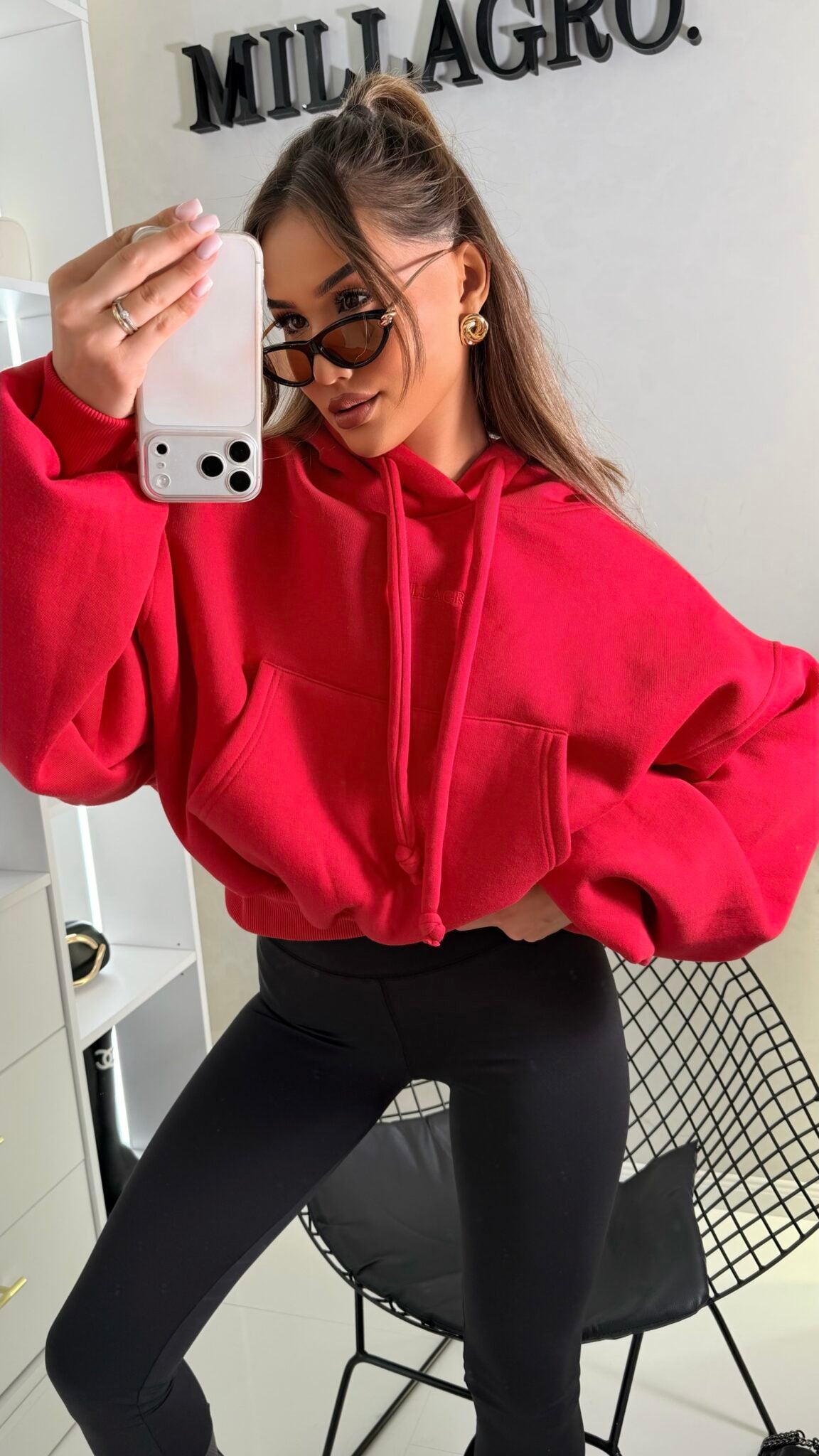 Bluza HOODIE – czerwona