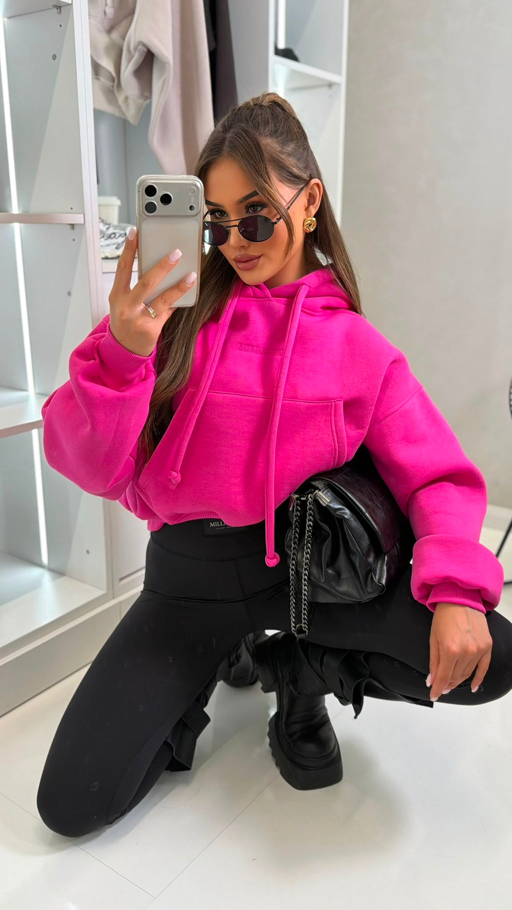 Bluza HOODIE - Fuksja