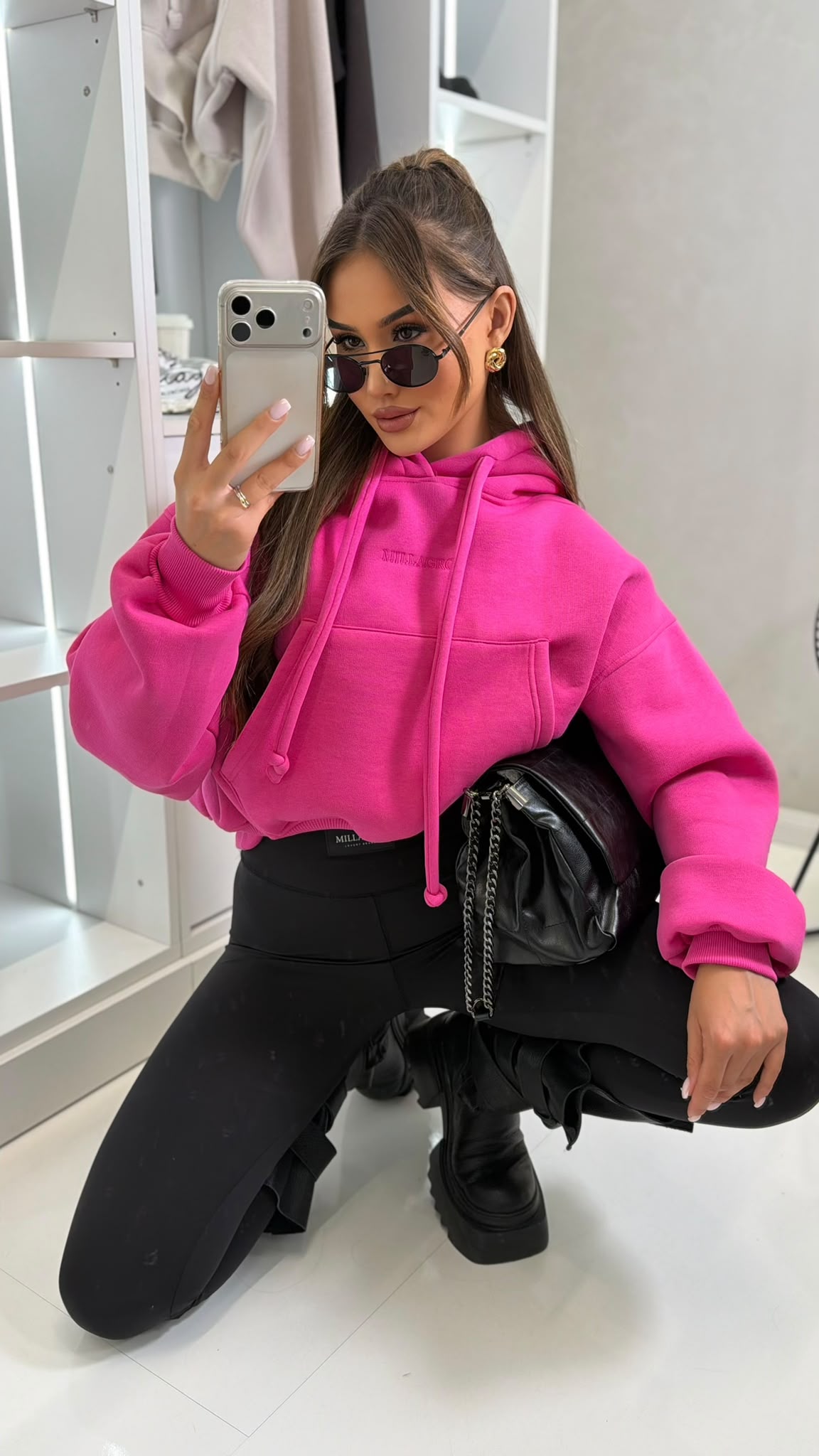Bluza HOODIE - Fuksja