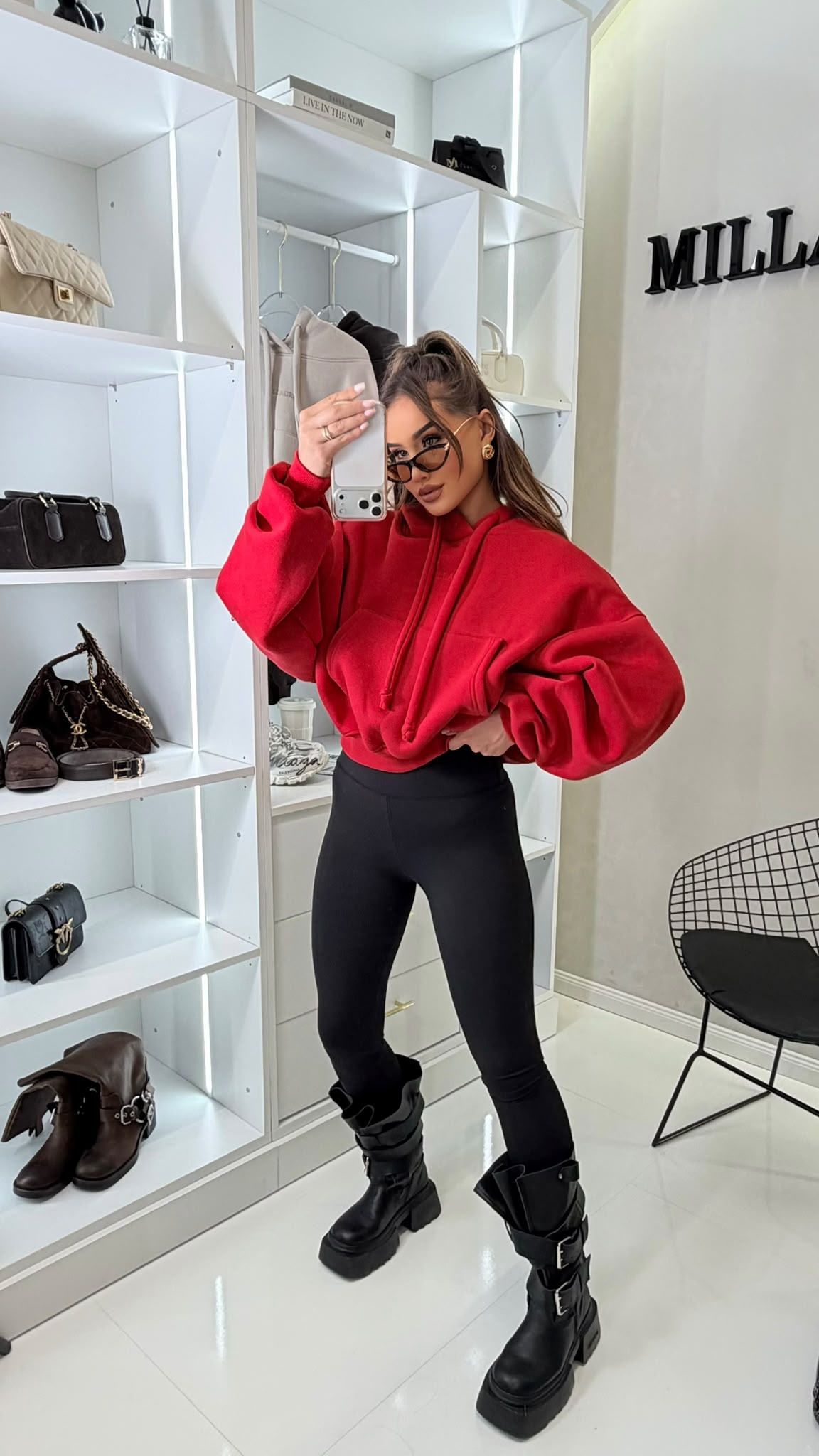 Bluza HOODIE – czerwona