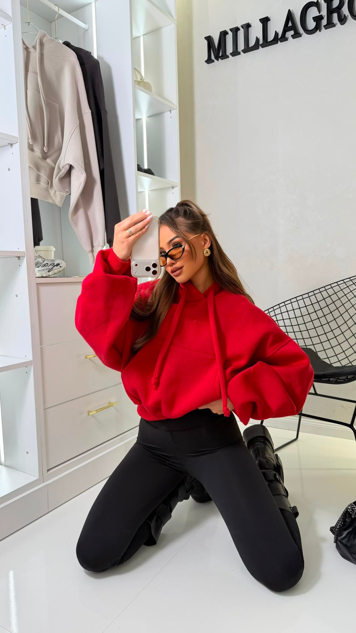 Bluza HOODIE – czerwona
