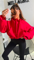 Bluza HOODIE – czerwona