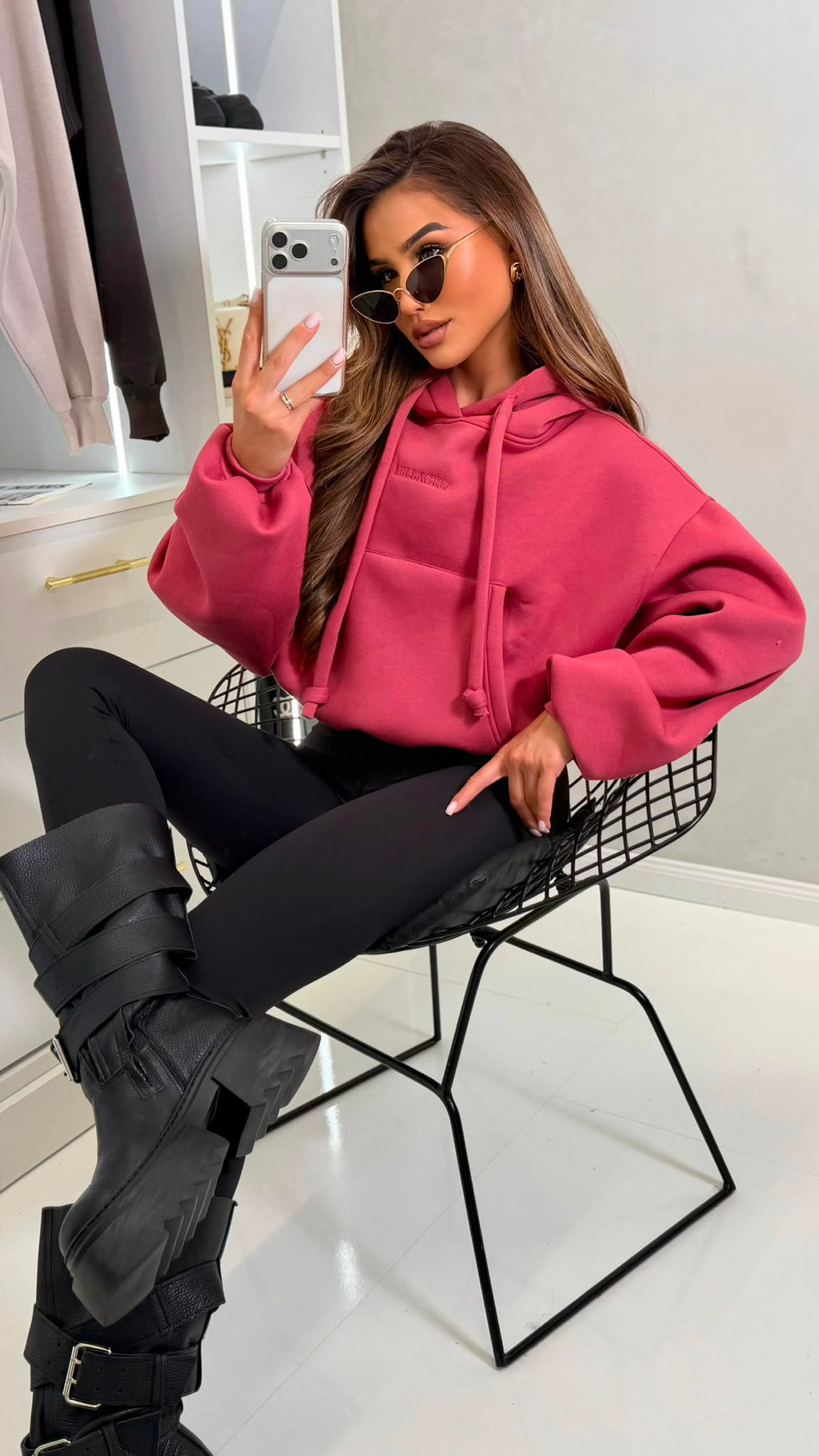 Bluza HOODIE – szminka