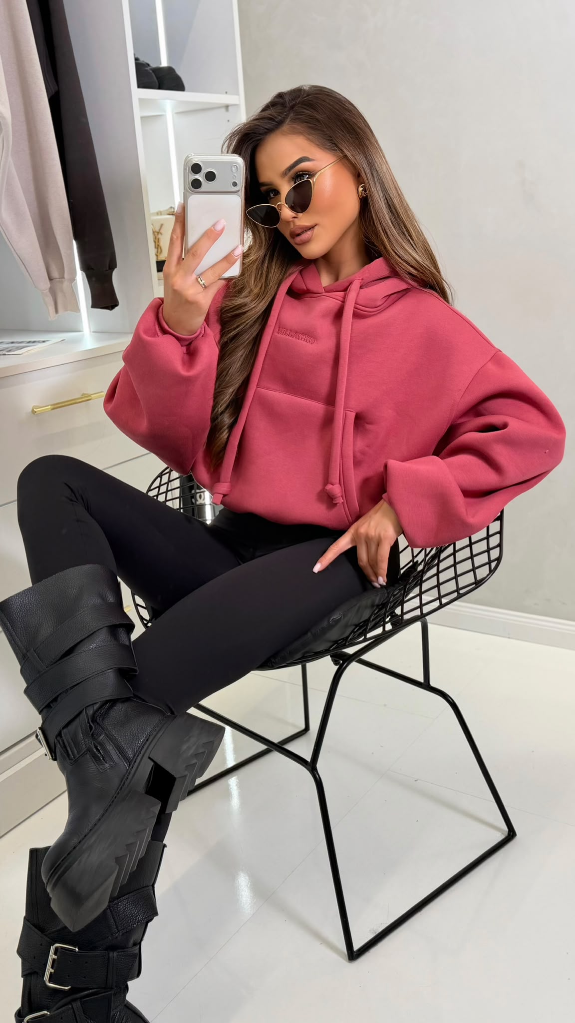 Bluza HOODIE – szminka