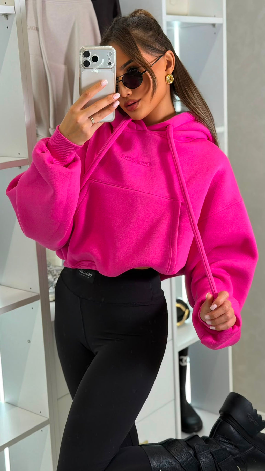 Bluza HOODIE - Fuksja