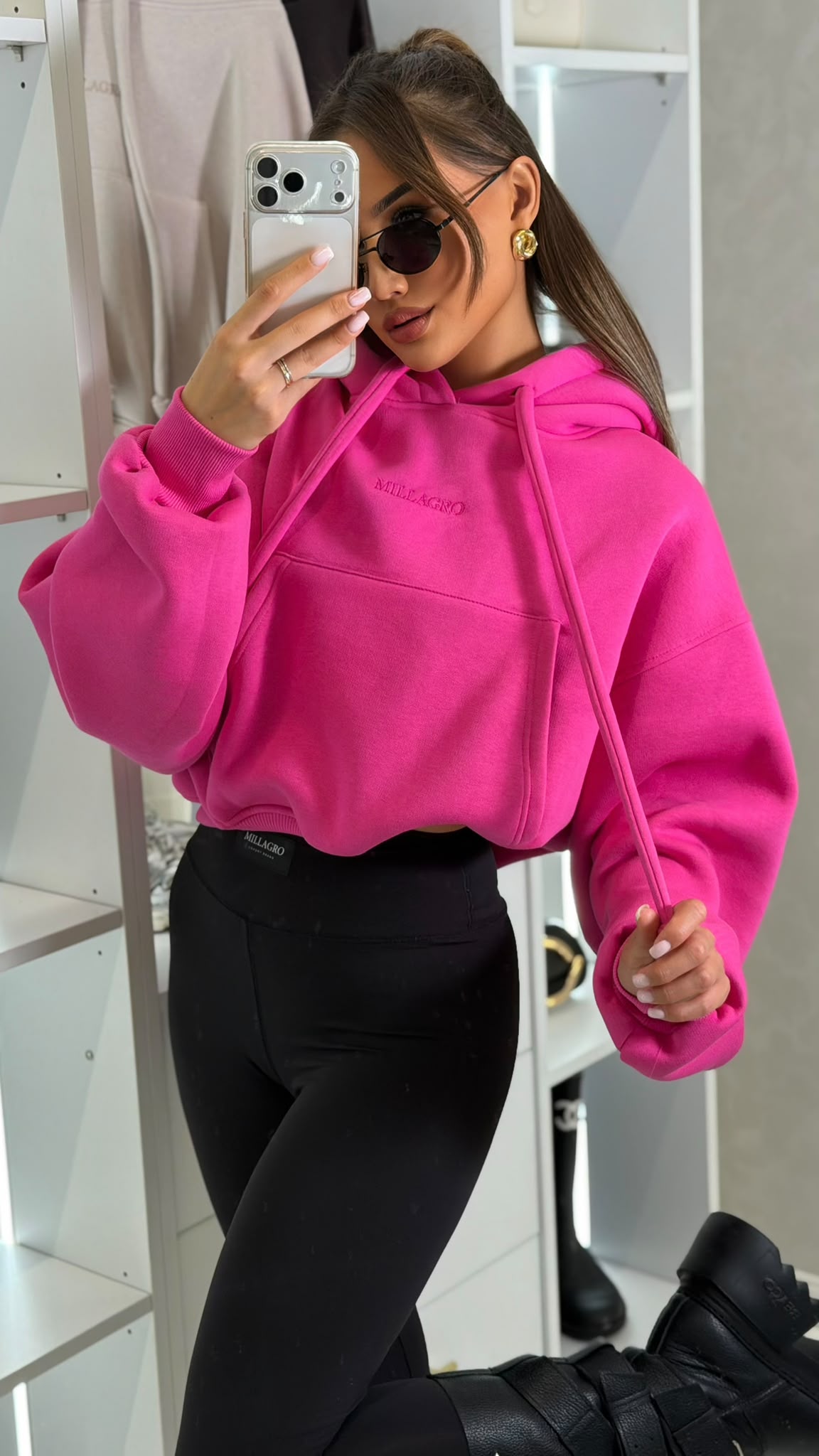 Bluza HOODIE - Fuksja
