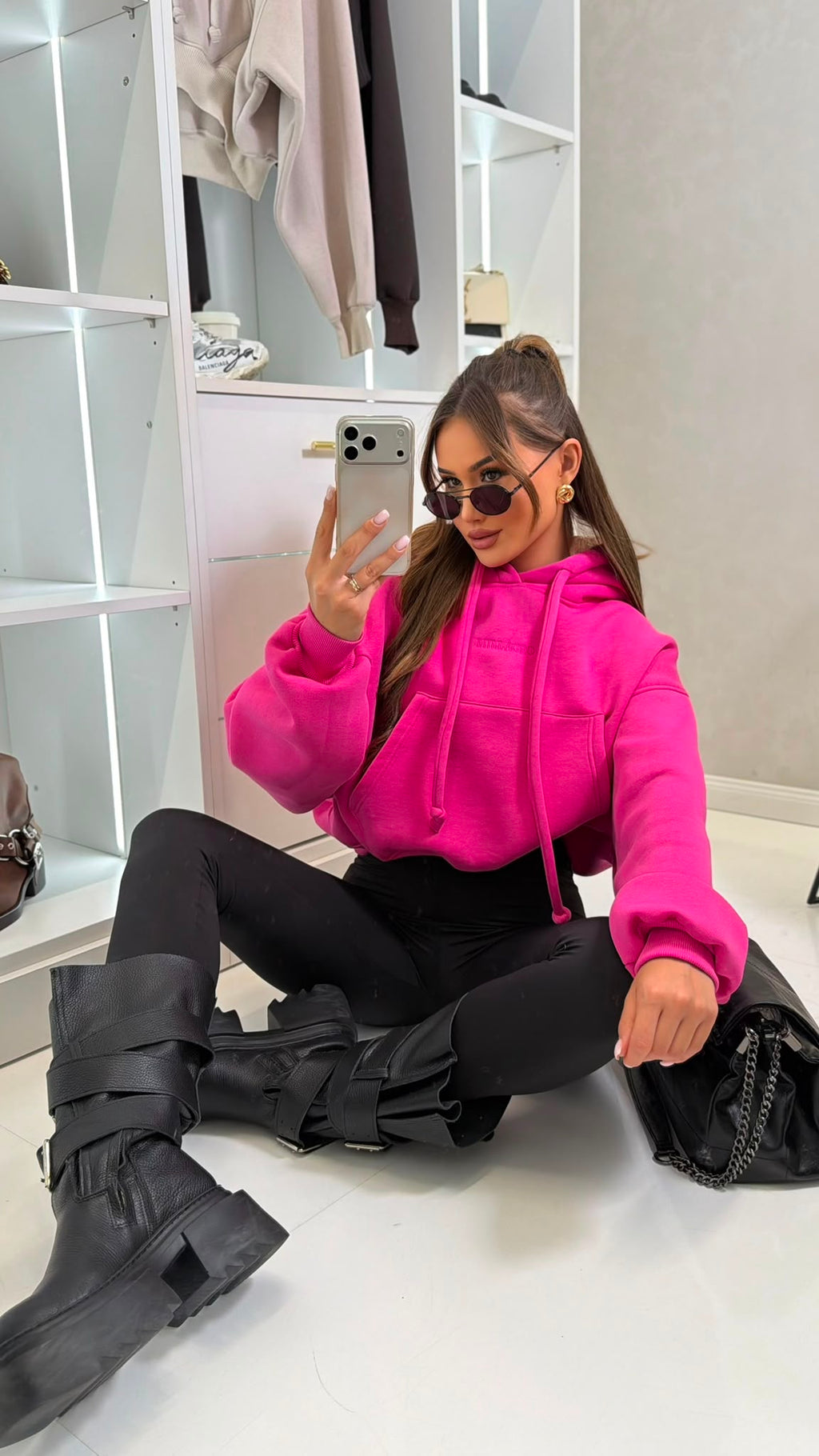 Bluza HOODIE - Fuksja