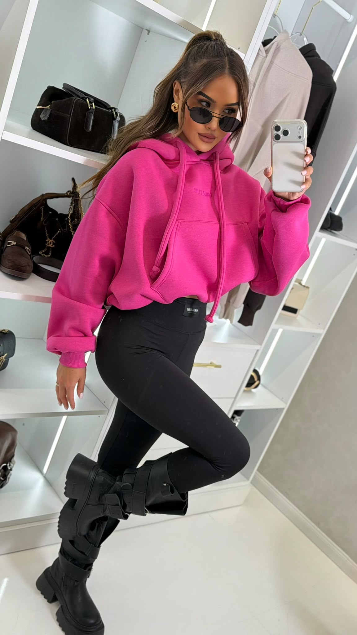 Bluza HOODIE - Fuksja