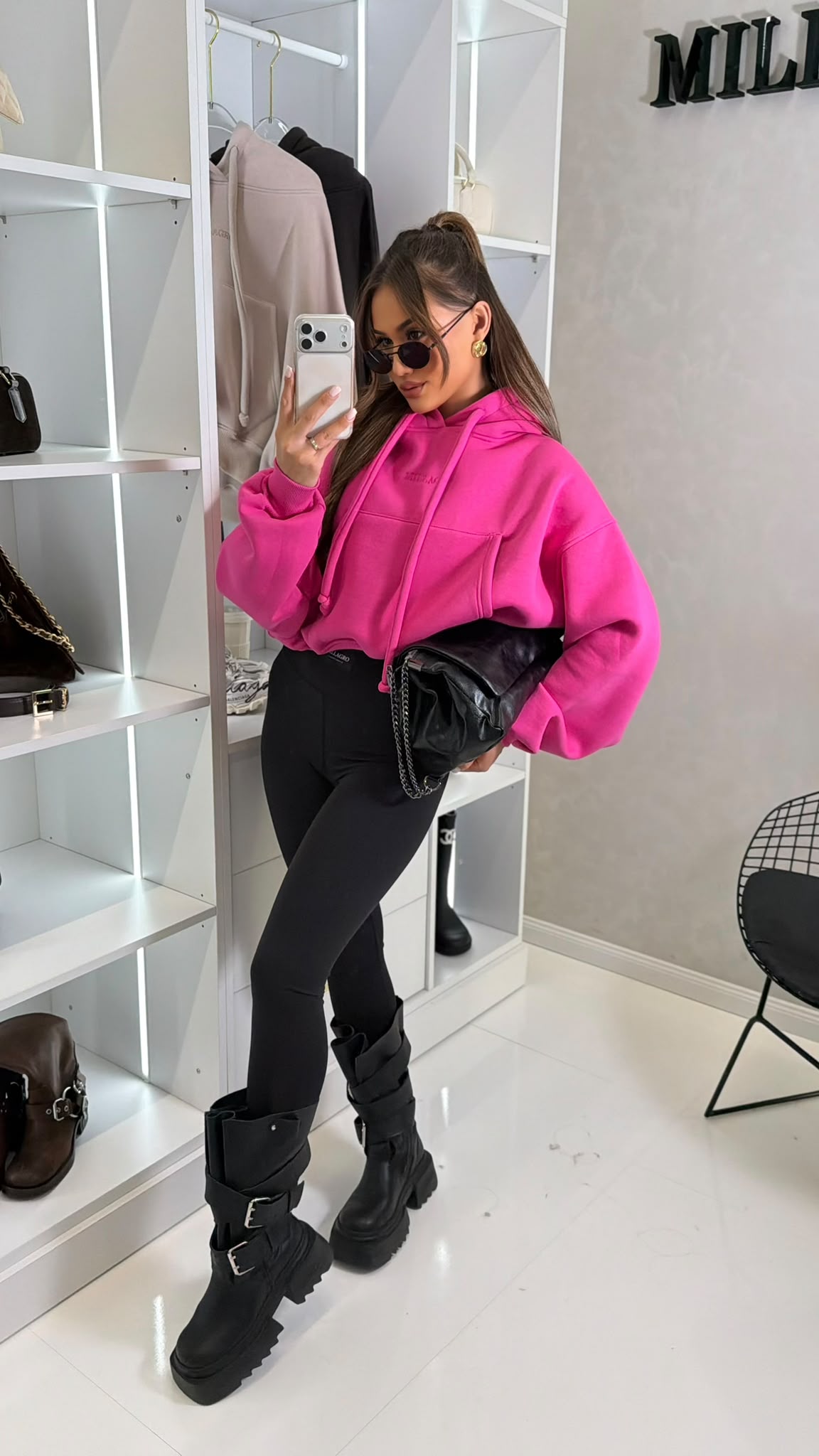 Bluza HOODIE - Fuksja