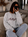 Bluza Millagro Signature szary melanż